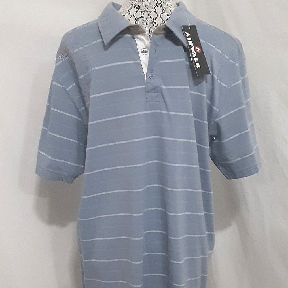 Airwalk Polo Shirt Men Size Large New Skater Skateboarder